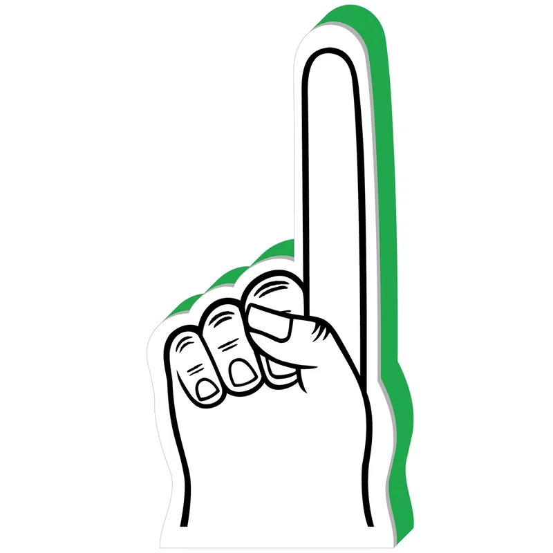 Custom #1 Finger Foam Hand 18" — view 6