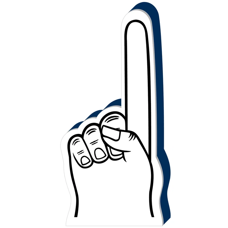 Custom #1 Finger Foam Hand 18" — view 9
