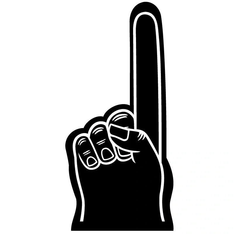 Custom #1 Foam Finger - (18 inches) — view 2