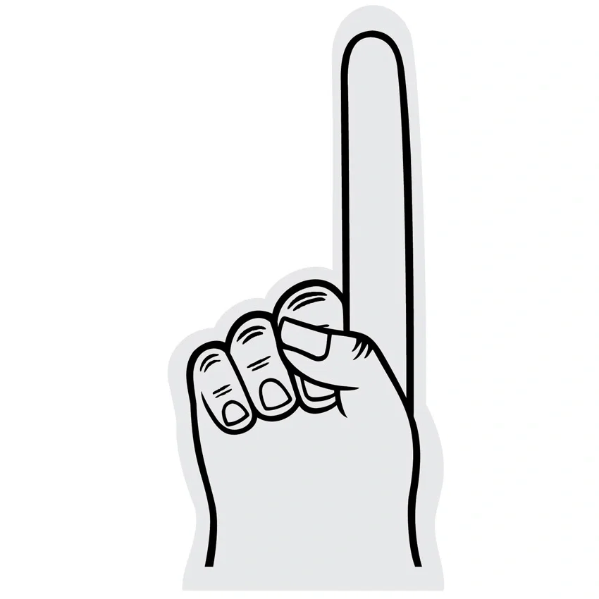 Custom #1 Foam Finger - (18 inches) — view 11