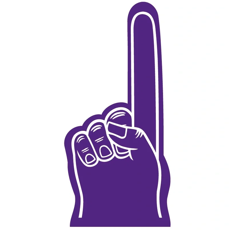 Custom #1 Foam Finger - (18 inches) — view 3