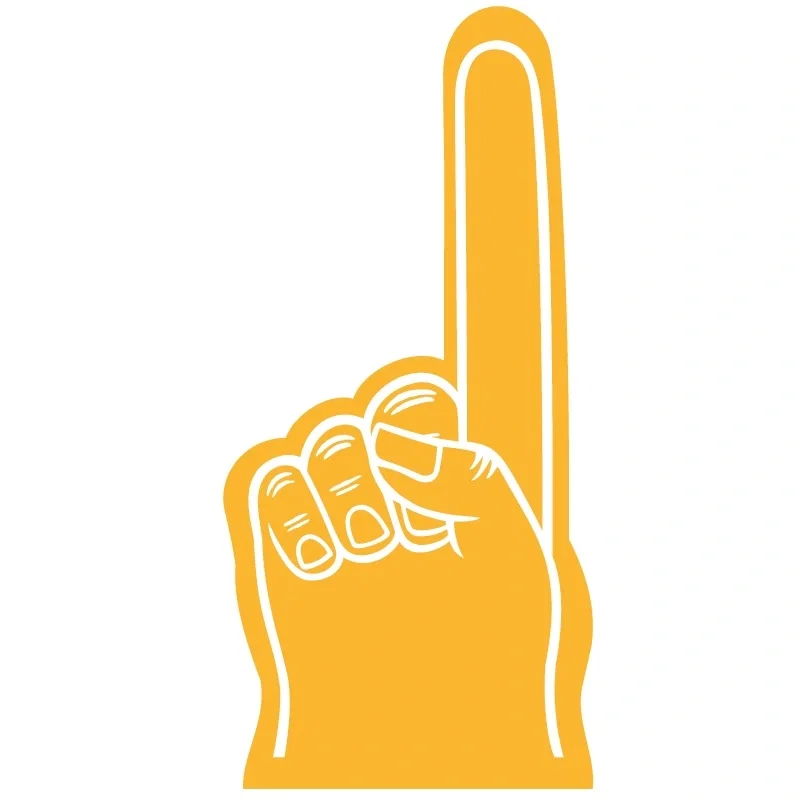 Custom #1 Foam Finger - (18 inches) — view 4