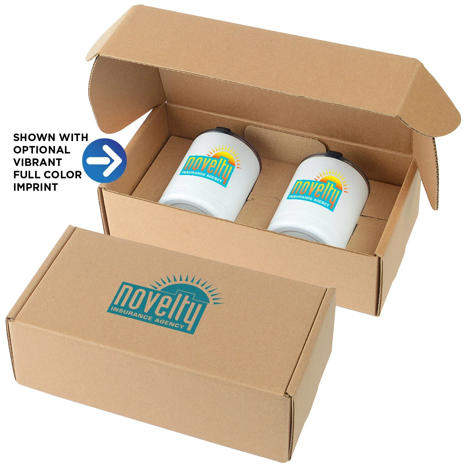 10oz. Stainless Steel Low Ball Glasses Gift Box Set
