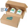 10oz. Stainless Steel Low Ball Glasses Gift Box Set in Stainless Steel