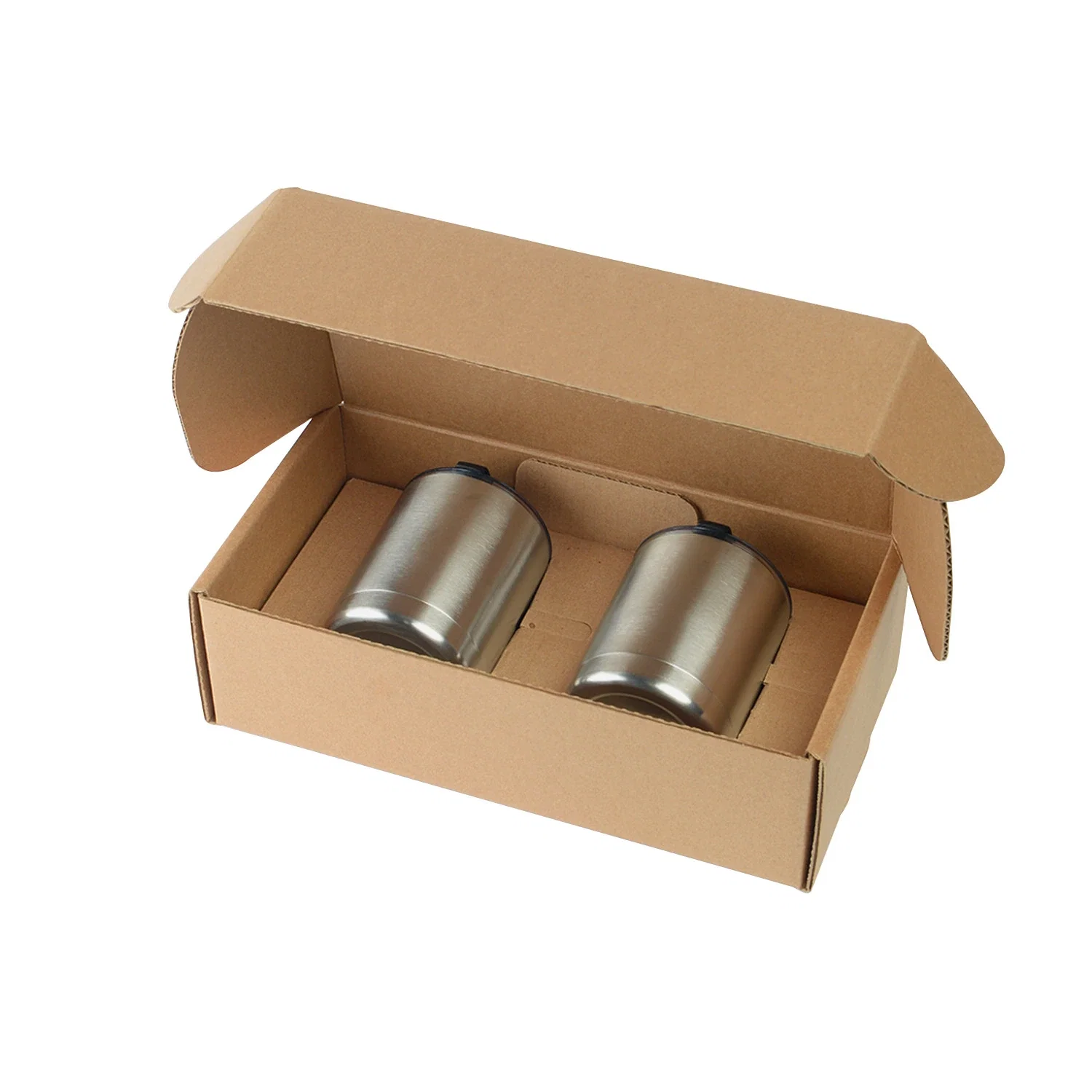 10oz. Stainless Steel Low Ball Glasses Gift Box Set — view 10