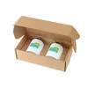 10oz. Stainless Steel Low Ball Glasses Gift Box Set in White