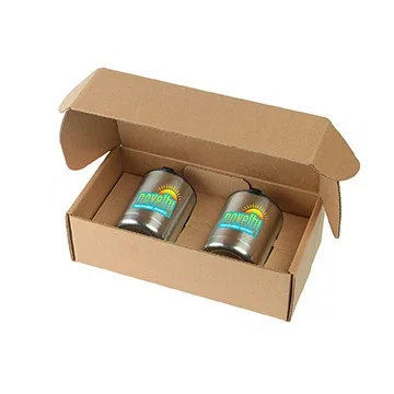 10oz. Stainless Steel Low Ball Glasses Gift Box Set — view 5