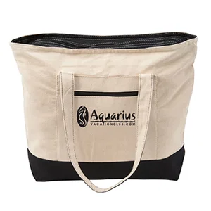 12 oz. Cotton Canvas Zippered Boat Tote