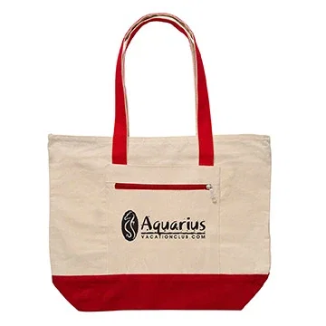 12 oz. Cotton Canvas Zippered Boat Tote — view 11