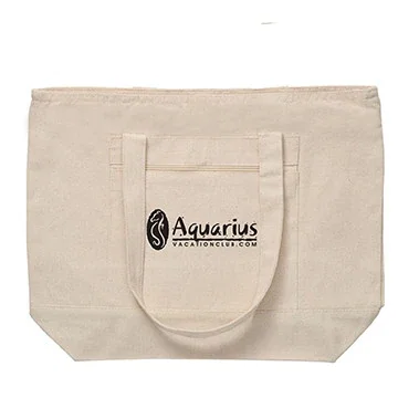 12 oz. Cotton Canvas Zippered Boat Tote — view 13