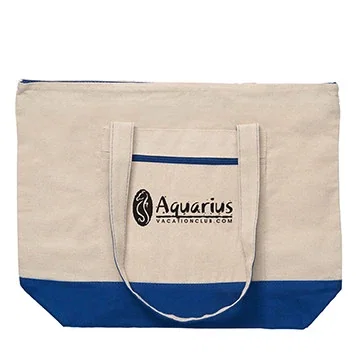 12 oz. Cotton Canvas Zippered Boat Tote — view 15