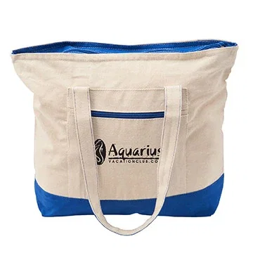 12 oz. Cotton Canvas Zippered Boat Tote — view 3