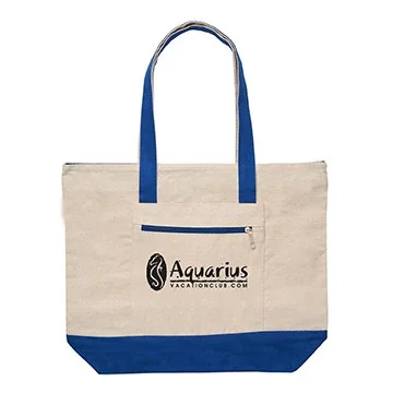12 oz. Cotton Canvas Zippered Boat Tote — view 4