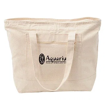 12 oz. Cotton Canvas Zippered Boat Tote — view 5