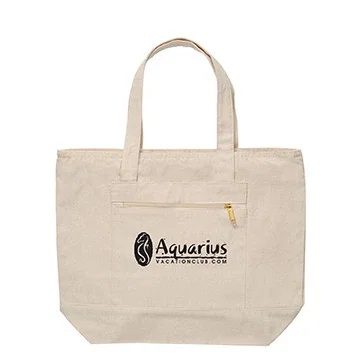 12 oz. Cotton Canvas Zippered Boat Tote — view 6