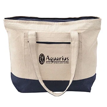 12 oz. Cotton Canvas Zippered Boat Tote — view 7