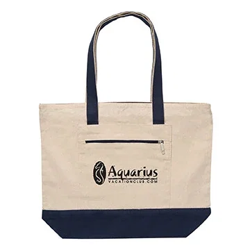12 oz. Cotton Canvas Zippered Boat Tote — view 8