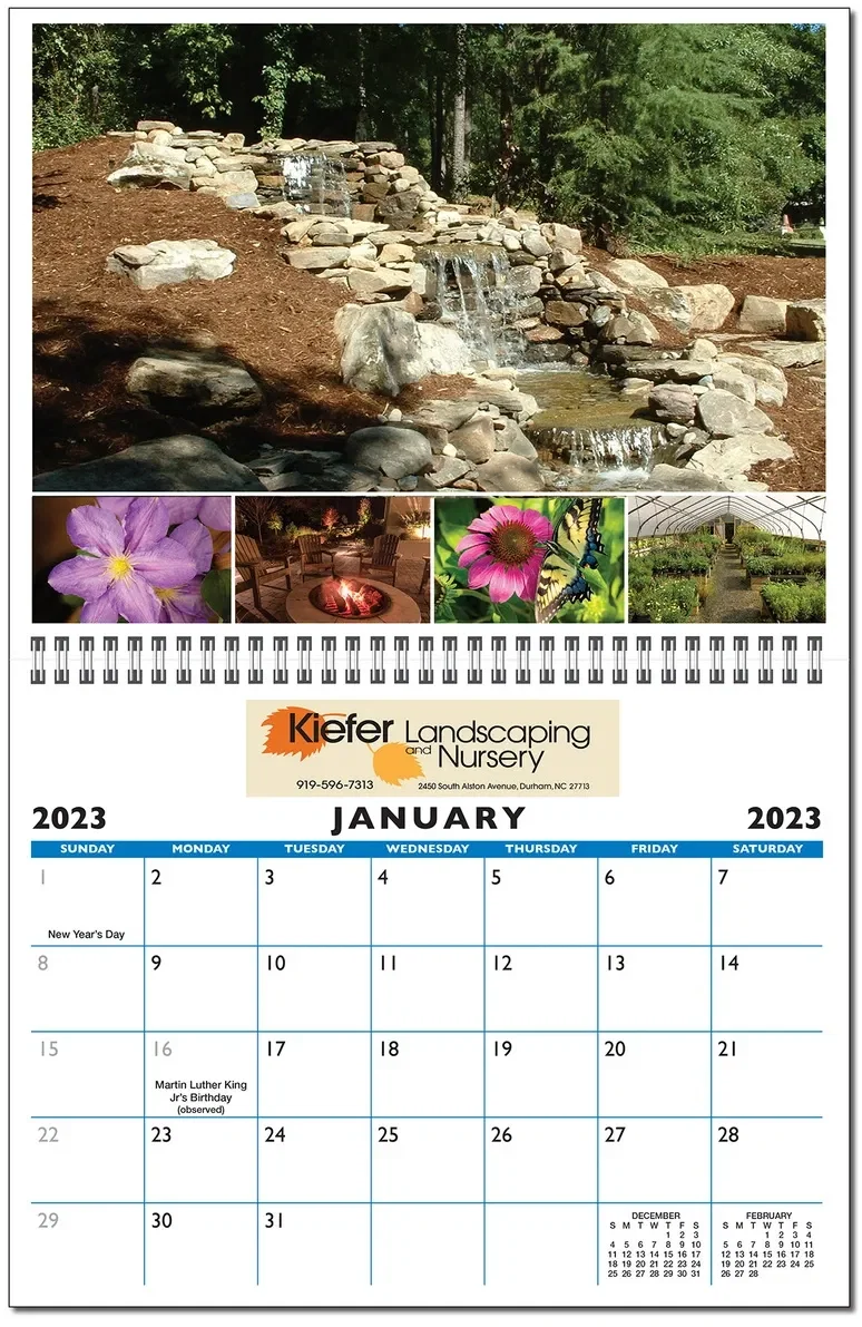 Custom 13 Image Appointment Style Calendar — view 2