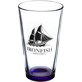 Custom 16 oz. Pint Glasses (1 color imprint) — view 2