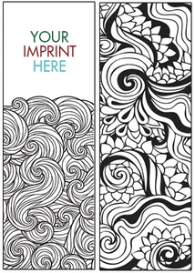 Custom 2-Sided Coloring Bookmarks – 5 Designs, Full-Color Logo