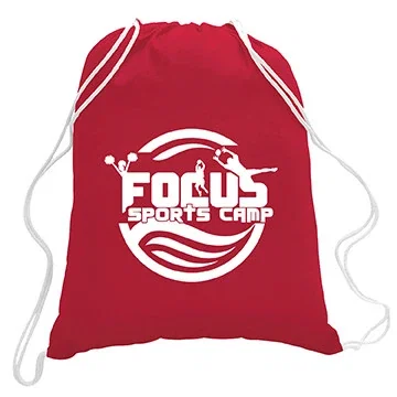 5.5 oz. Cotton Canvas Drawstring Backpack — view 10