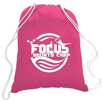 5.5 oz. Cotton Canvas Drawstring Backpack — view 2