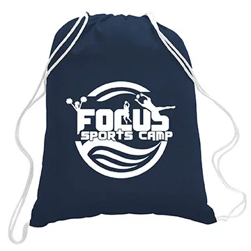 5.5 oz. Cotton Canvas Drawstring Backpack — view 4
