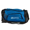 Heathered Polyester Duffel Bag with Mesh Back Pocket in Blue