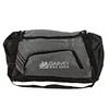 Heathered Polyester Duffel Bag with Mesh Back Pocket in Grey
