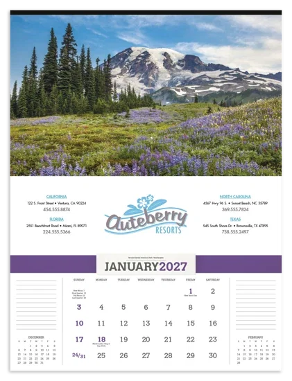 Triumph® Calendars American Splendor without Date Blocks Calendar
