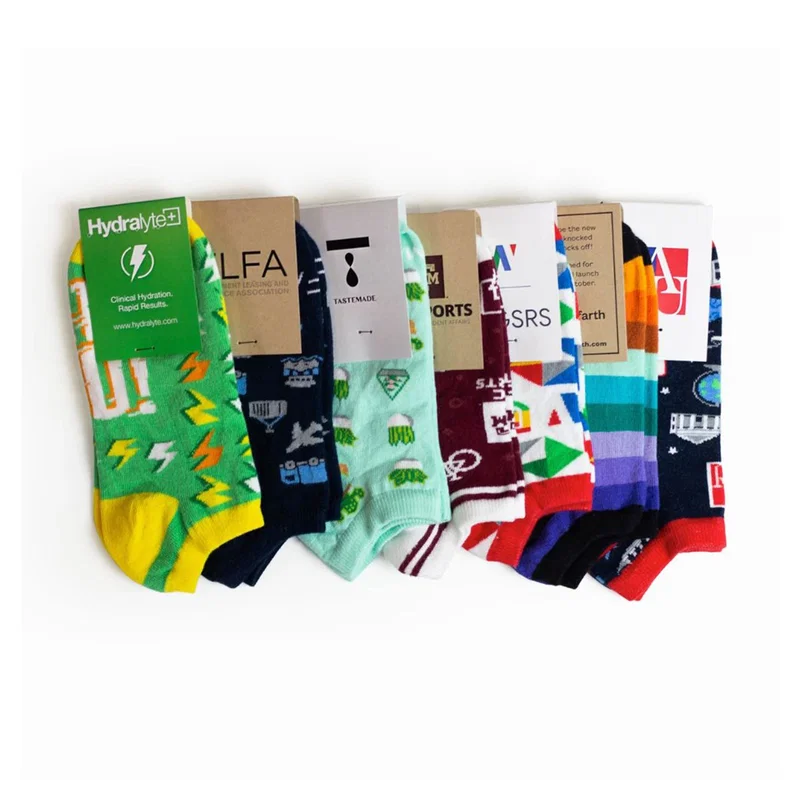 Custom Socks worn on foot, lifestyle shot of Style 1