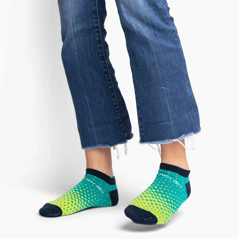 Close-up of the Custom Socks' logo imprint area, Style 3