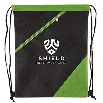 Apex RPET Non-Woven Drawstring Backpack — view 3