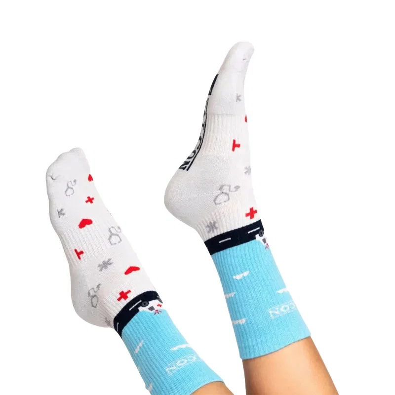 Custom Socks, front view of Style 2 branded promotional socks