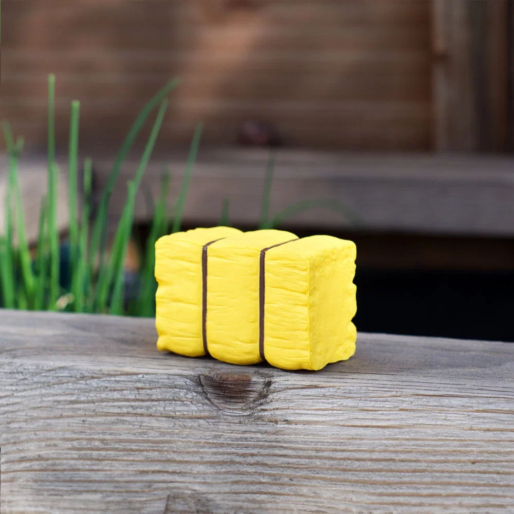 Custom Printed Bale of Hay Stress Reliever — view 2