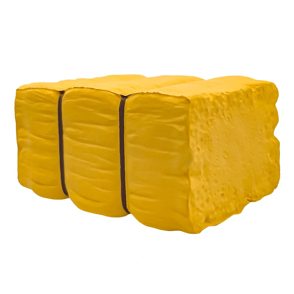 Custom Printed Bale of Hay Stress Reliever — view 3