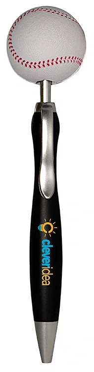 Customized Baseball Top Click Pen — view 3