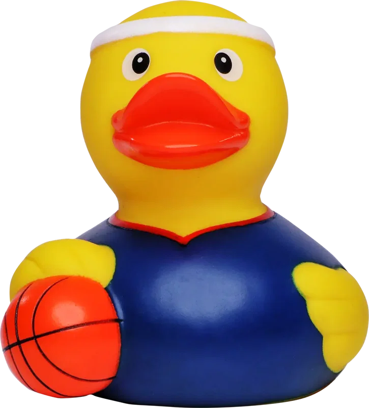 Custom Printed Basketball Rubber Duck — view 2