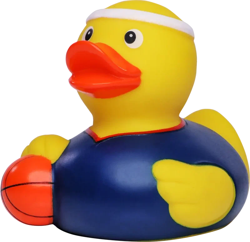 Custom Printed Basketball Rubber Duck — view 4