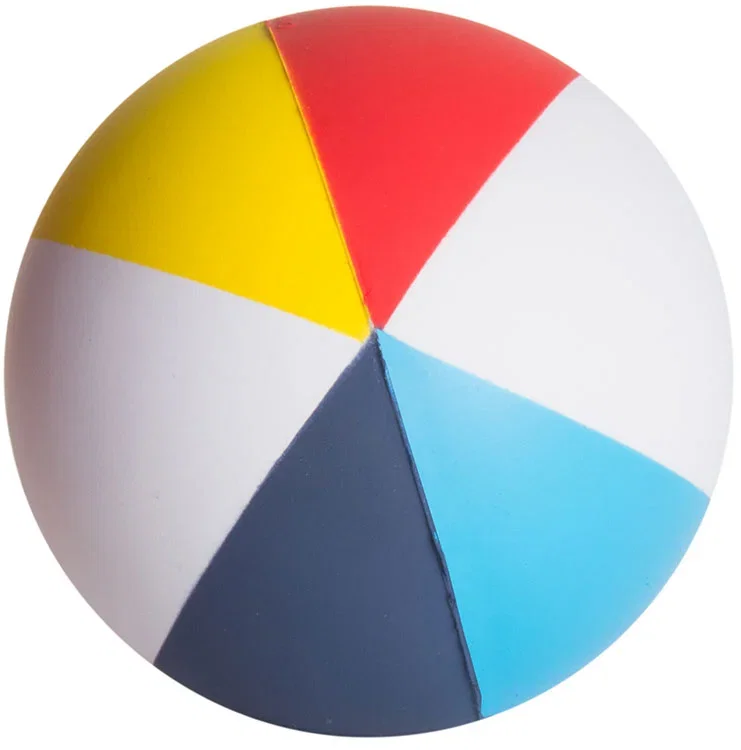 Custom Printed Beach Ball Stress Reliever — view 2