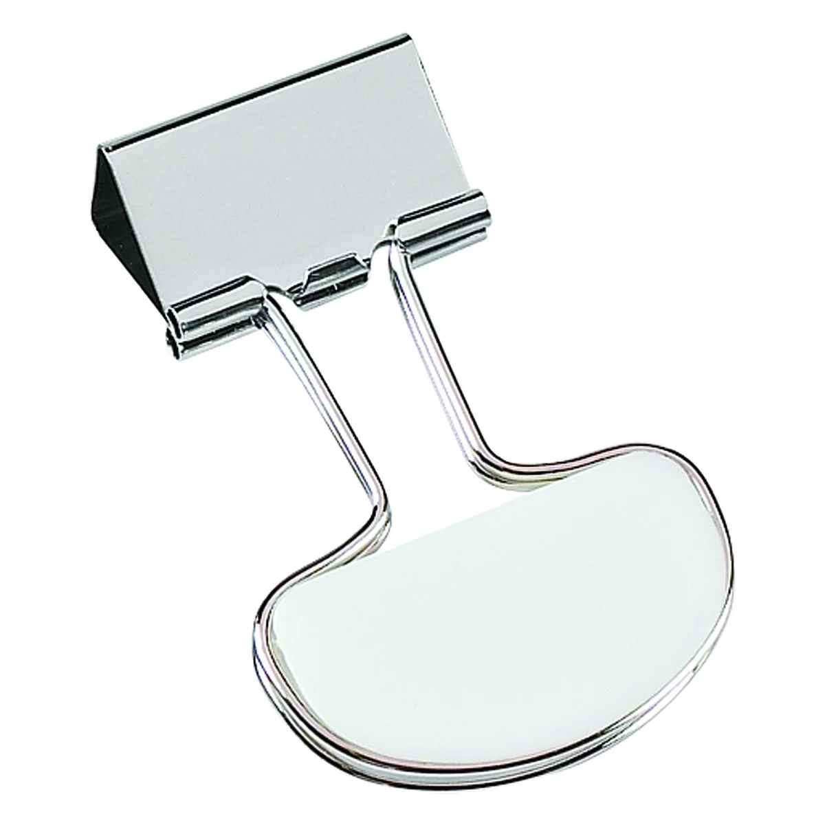 Clip attached to the edge of a notebook page