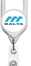 Carabiner Badge Reel (Anti-twist, vinyl strap) — view 3