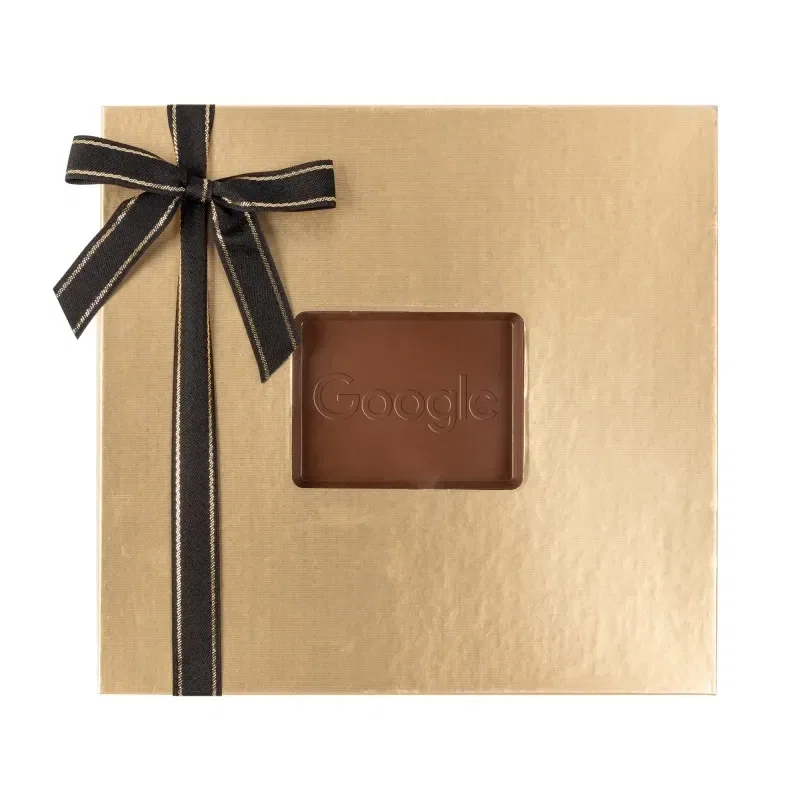 Custom Chocolate Squares Gift Box (13 1/2oz.) — view 2