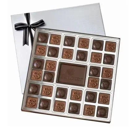 Custom Chocolate Squares Gift Box (13 1/2oz.) — view 4