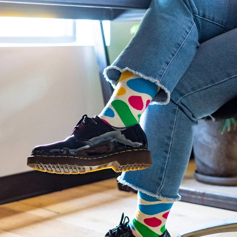 Flat lay of the Custom Socks, Style 3 and Style 4 shown together