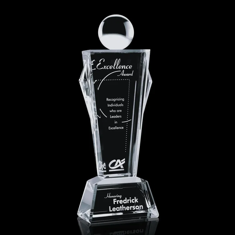Custom Crystal Conqueror Award