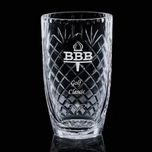Custom Decorative Crystal Medallion Vase