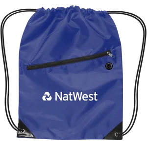 Drawstring Backpack w/Zipper
