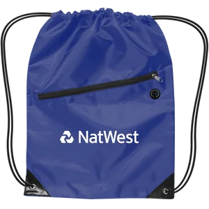 Drawstring Backpack w/Zipper
