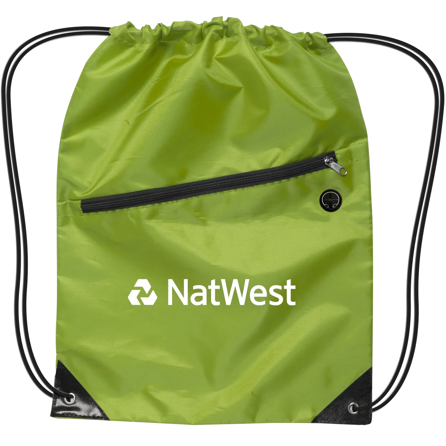 Drawstring Backpack w/Zipper — view 4